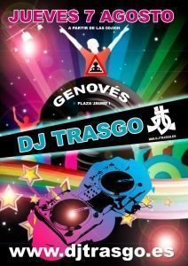 Cartel evento DJ TrAsGo Genovés Sona la Dipu a DJS 2014