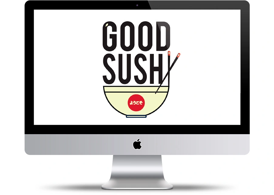 logotipo corporativo para good sushi, comida para llevar en valencia, propuesta 2