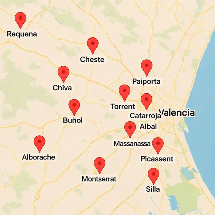 Otras ciudades donde ofrecemos felicitaciones de navidad en vídeo
