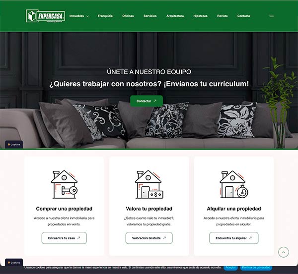 seccion interna web expercasa